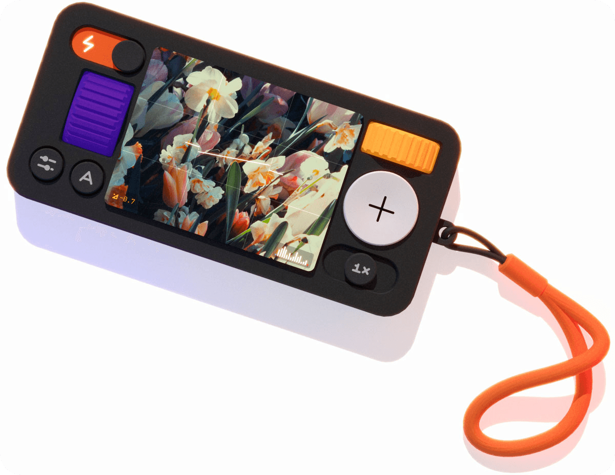 (Not Boring) Camera and its material-inspired interface